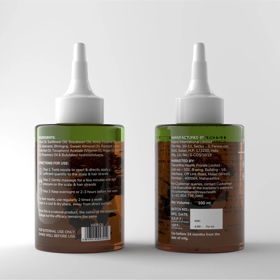 Nourish Hair Oil | Suitable for all hair types ( 100ml) | With Argan Oil, Castor Oil, Rosemary Extract