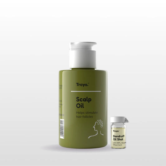 Scalp Oil 100ml with Dandruff Oil Shot | Contains ORPL and Bergamot