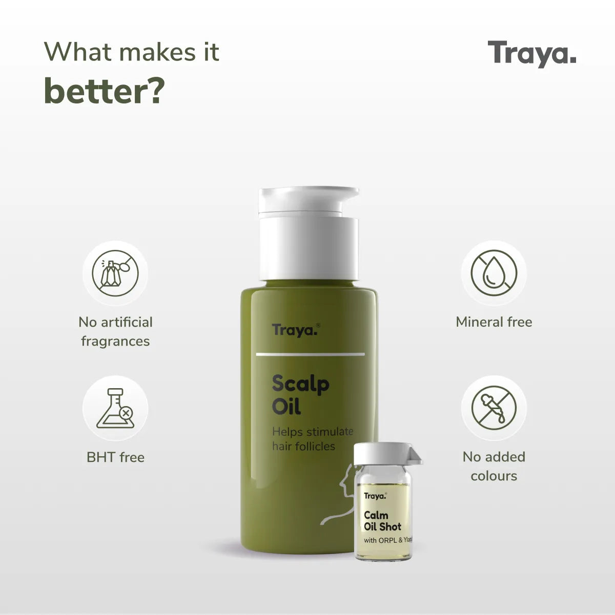 Scalp Oil 50ml with Calm Oil Shot | Contains ORPL and Ylang Ylang